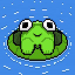 A frog greets you!